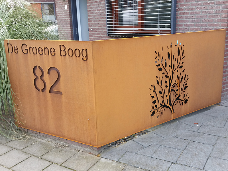 Cortenstaal Lasersnijden Kunstwerk Monument