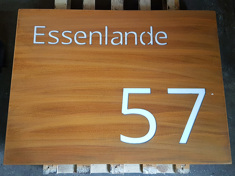 Cortenstaal Lasersnijden Kunstwerk Monument Naambord Naamplaat