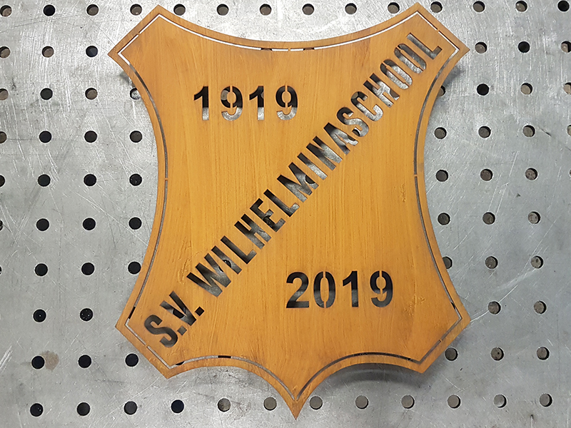 Cortenstaal Lasersnijden Kunstwerk Monument Naambord Naamplaat