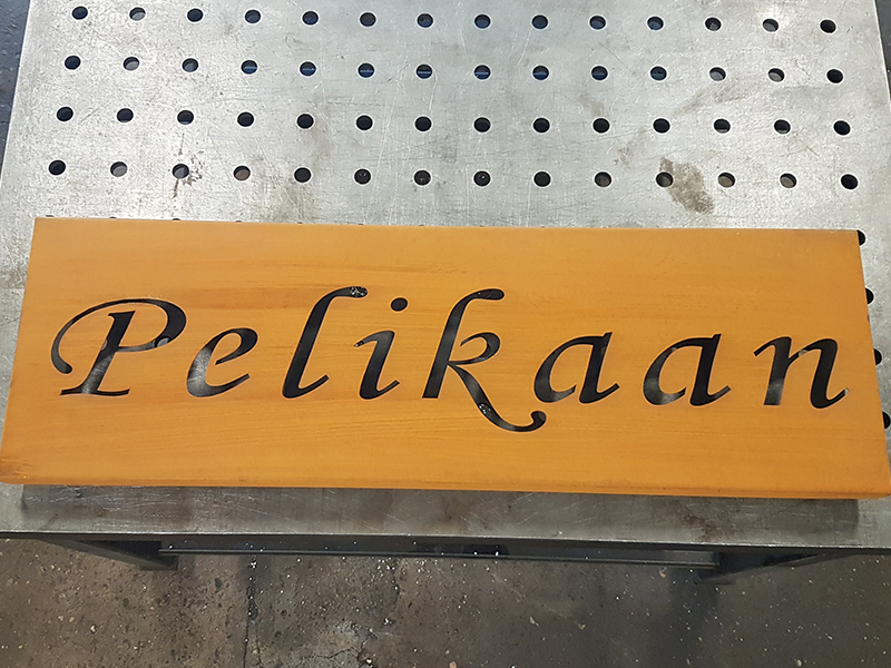 Cortenstaal Lasersnijden Kunstwerk Monument Naambord Naamplaat