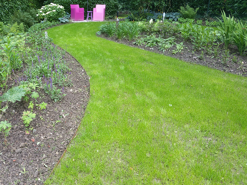 Cortenstaal Borderrand Tuinrand Vlak Verdiept Glooiend Slingerend